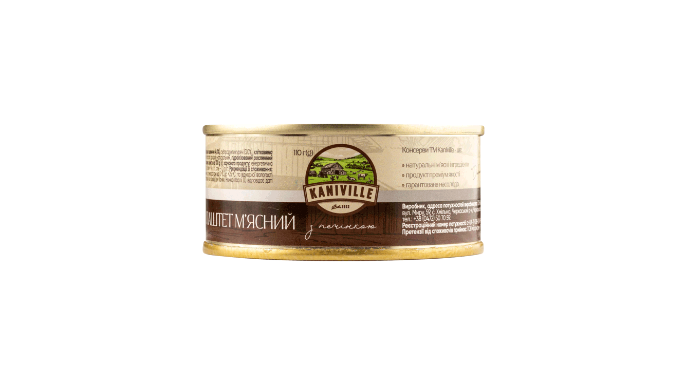 Печінковий паштет 110 г - ТМ Kaniville