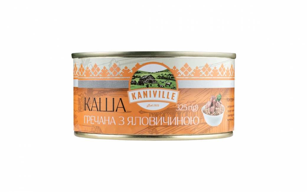 Каша гречана з яловичиною 325 г - ТМ Kaniville