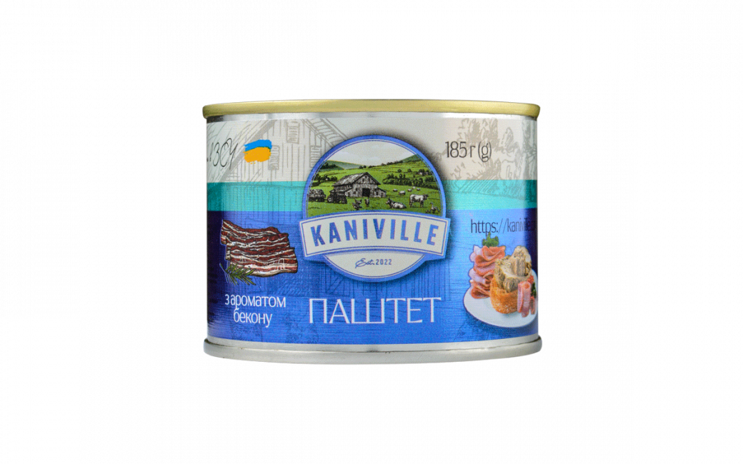 Паштет м'ясний Kaniville з ароматом бекону 185 г