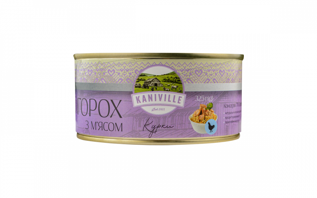 Каша горохова з курятиною 325 г - ТМ Kaniville